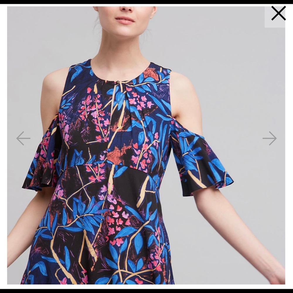 Anthropologie Maeve Blue Floral
